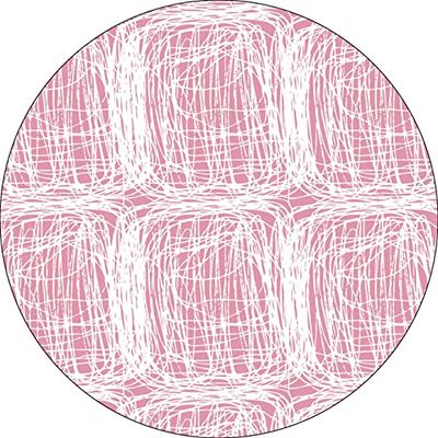 Bonateks, Ronde digitaal bedrukte muismat, antislip onderkant, voor kantoor en thuis, diameter: 22 cm