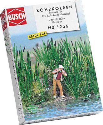 Busch Environnement - Modélisme Ferroviaire - Accessoires de Décor de Chemin de Fer - Herbes Hautes / Roseaux - Pour Enfants, Adolescents et Adultes