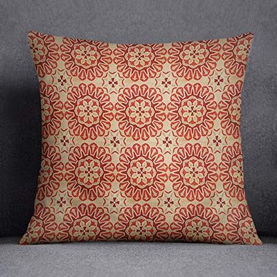 Bonamaison Decoratief Kussenhoes, Nieuw Ontwerp/Makkelijk in Onderhoud, Kussensloop met Verborgen Ritssluiting, Maat: 45x45 Cm - Ontworpen en Geproduceerd in Turkije