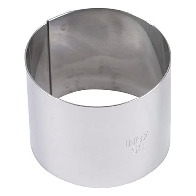 Gobel 70 mm Mousse Anello Tondo in Acciaio Inox, Set da 6