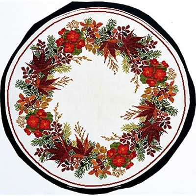 Eva Rosenstand Tovaglia punto croce set begonia conteggio