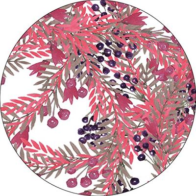 Bonateks, Round Digital Printed Mouse Pad, Non-Slip Base, for Office and Home, Diameter:22cm