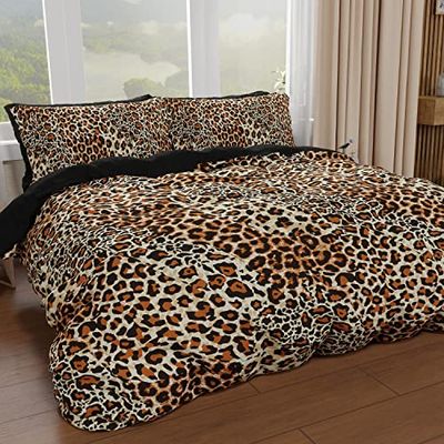 PETTI Artigiani Italiani - Funda nórdica de Matrimonio, Funda nórdica, Funda nórdica y Fundas de Almohada, Funda nórdica 100% Fabricada en Italia, Animalier