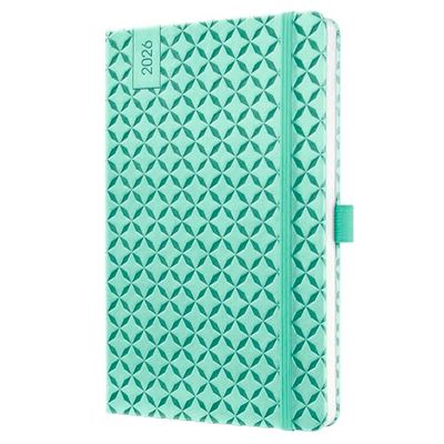 SIGEL J6127 Wochenkalender Jolie 2026, ca. A5, mintgrün: Agenda Jolie, Flair, Mint Green, Hardcover