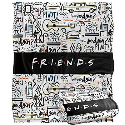 FRIENDS Silkeslen Touch Supermjuk överkastfilt 152 x 127 cm