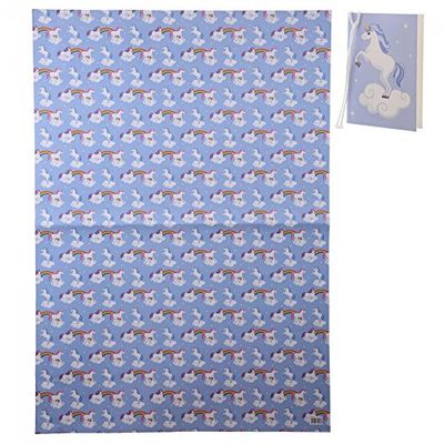Puckator Einhorn - Carta da Regalo, 12 Pezzi, in Carta, con Etichetta Regalo
