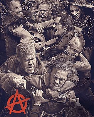Sons of Anarchy Fight 40 x 50 cm kanvastryck, polyester, flera färger, 40 x 50 x 3,2 cm