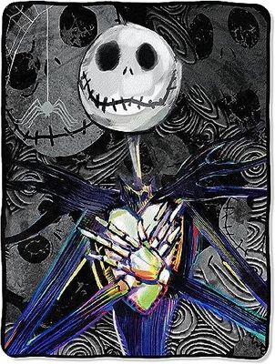 Disney Pesadelo antes do Natal, Dark Creep manta micro Raschel, 46 x 60 polegadas, poliéster, casamento