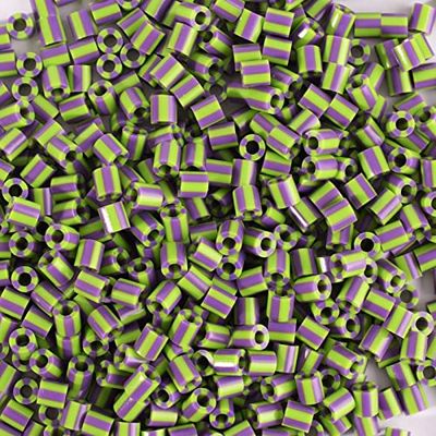 Vaessen Creative Perline a Fusione Bicolore, Arancione-Perla, Set di 550 Pezzi per i Lavori di Fai-da-te con Bambini, per Creare Gioielli, Decorazioni Fatte in Casa e per Altre Idee Ingegnose