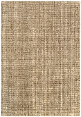 HAMID - Tapis Jute Kerala, Tapis 100% Fibre de Jute, Tissé à la Main, Tapis pour Salon, Salle à Manger, Chambre, Couloir, Couleur Naturelle (200x290cm)