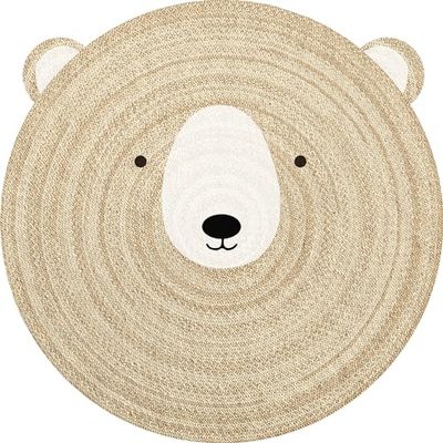 Viniliko, Alfombra de Vinilo Oso Camilo [Diam] 150 cm