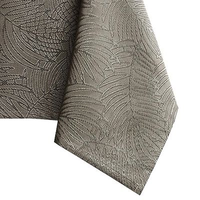 AmeliaHome Tablecloth 140 x 200 cm Table Covers Tablecloth Stain Protection Lotus Effect Washable Water-Repellent Ornament Cappuccino Gaia