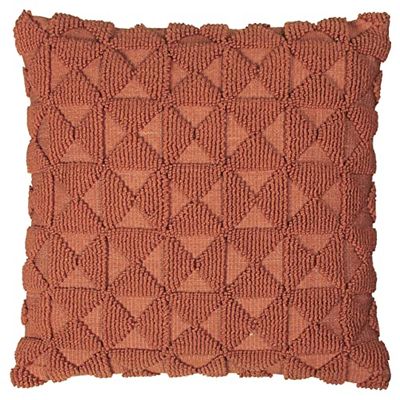 furn. Varma fjäder fylld kudde, tegel, 45 x 45 cm