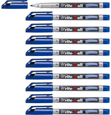Märkpenna - STABILO Write-4-all Medium ask med 10 Blå
