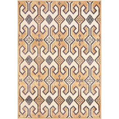 Safavieh Modern tapijt, PAR152, geweven viscose PAR152 160 x 230 cm goud/meerkleurig.