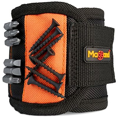 Muñequera magnética de mag-Band superfuerte, Negra, para Bricolaje Hombre y Mujer, Padre, compañero, Marido, Novio y cumpleaños