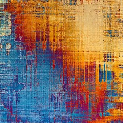 Homemania Tapis Imprimé Trend Spots 2 - Résumé - Décoration de Maison - Antidérapants - pour Salon, Séjour, Chambre à Coucher - Multicolore en Polyester, Coton, 100 X 200cm