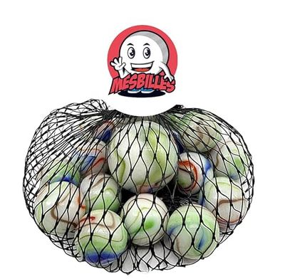 MieiBiglie - 25 Biglie Strapazzato : 1 Grande Biglia + 24 Biglie di Cui 4 gratuiti