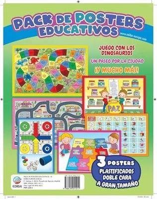 PACKS DE POSTERS EDUCATIVOS JUEGO CON LOS DINOSAUR