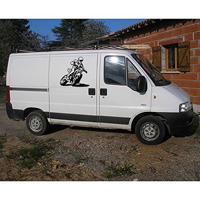 Tatoutex Stickers Super Motard - Argent, L 90cm x H 90cm