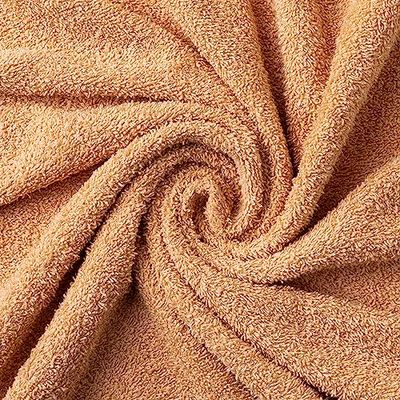 Todocama Lot de 2 Serviettes 100% Coton 550 g/m² Extra Douces 5502, très absorbantes et à séchage Rapide (Beige, 70 x 140 cm)