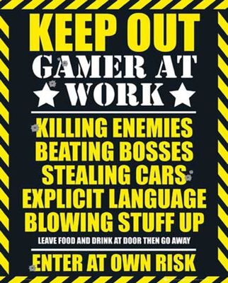 Empire 173461 spel - Keep Out Mini Poster - 40 x 50 cm