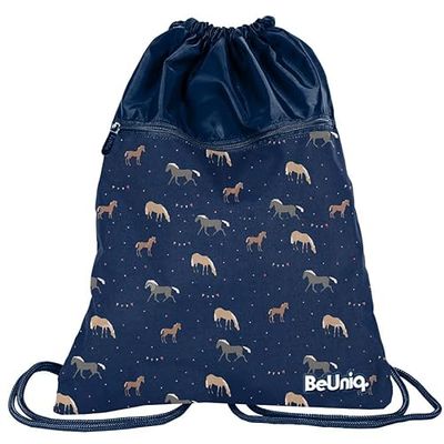 PASO BeUniq Horses, unisex barn sportväska, 46 x 37 cm, Material: Polyester, 46 x 37 cm