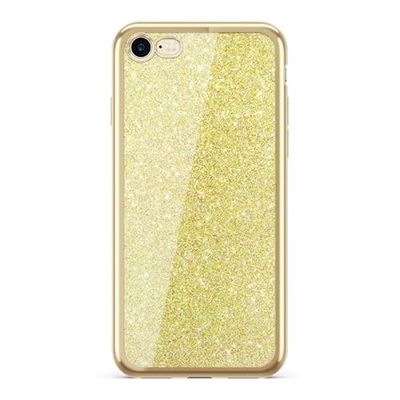 ERT GROUP Custodia alla moda con inserto e lati glitterati in oro SAMSUNG S8 PLUS