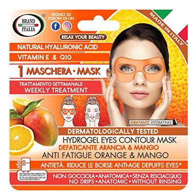 Maschera contorno occhi Defaticante agli estratti di ARANCIO&MANGO - Eyes HYDROGEL Mask - Brand Italia
