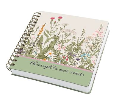 SIGEL JQ200 Spiral-Notizbuch Jolie, ca. A5 quadratisch, dotted, lindgrün, hellgrau, rosa, orange: Notebook Jolie, Inspire Square, Wild Herbs, Hardcover