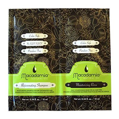 MACADAMIA - NATURAL OIL Duo REJUVENATING Shampoo/MOISTURIZING Rinse 10ML, Único, Estándar