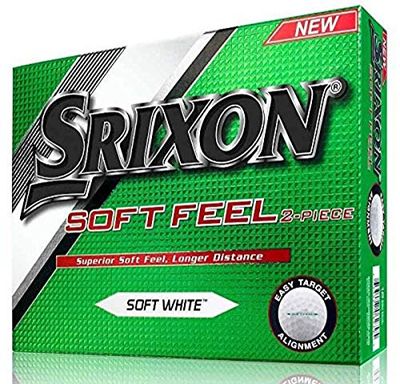 Srixon Mjuk känsla golfbollar, vit, ett dussin (2016-version)