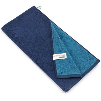 Bassetti New Shades 9328122 Hand Towel 100% Cotton Blue B1 Dimensions 50 x 100 cm