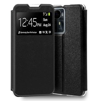 Custodia Cool Flip Cover per ZTE Blade A72s Liscio Nero
