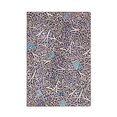 Paperblanks Flexis Softcover 12 Month Planners 2024 Pomegranate in Turquoise | Landscape | Mini (95 × 140 mm)
