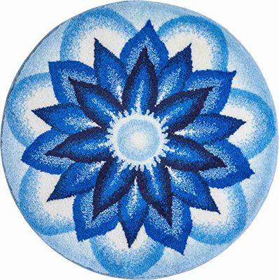 Grund Heaven Tapis de Bain, Polyacrylique Supersoft, Bleu, 100 cm