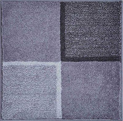 Grund DIVISO Tapis de Bain, Polyacrylique Supersoft, Gris, 60x60 cm