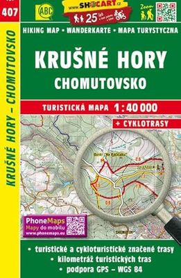 Krušné hory Chomutov/Monts Métallifères – Komotau (randonnée – Carte des roues 1:40.000) (SHOCart Wander – Carte des roues 1:40.000 République tchèque, volume 407)