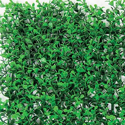 TENAX Divy 3D Panel Buxus Intense 0,50 x 1 m Vert, Panneau Modulaire en Feuilles de Buis Artificielles pour Décoration Murale et Jardin Vertical