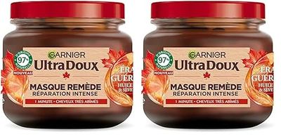 Garnier Ultra Doux Masque Remède Revitalisant Erable Guérisseur 340 ml (Lot de 2)