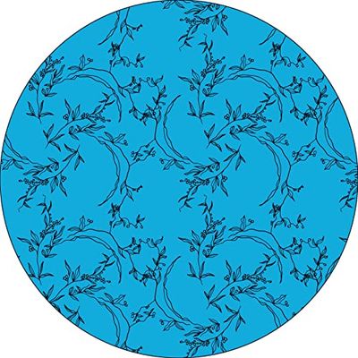 Bonateks, Round Digital Printed Mouse Pad, Non-Slip Base, for Office and Home, Diameter:22cm