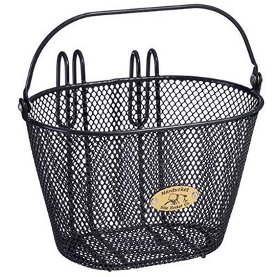 Nantucket Bike Basket Co. Surfside Panier en Maille métallique pour Enfant Gris Anthracite