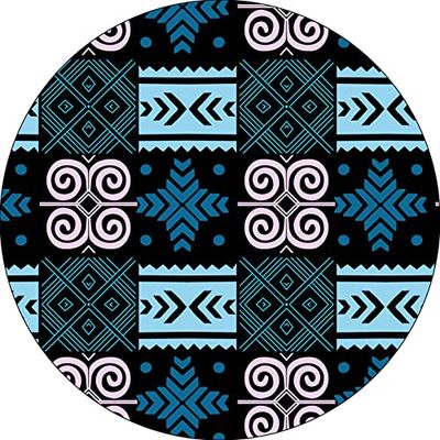 Bonateks, Ronde digitaal bedrukte muismat, antislip onderkant, voor kantoor en thuis, diameter: 22 cm