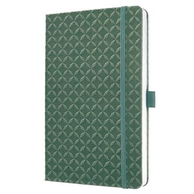SIGEL JN141 Notizbuch Jolie, ca. A5, liniert, grün: Notebook Jolie, Flair, Natural Green, Hardcover