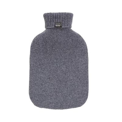 Fashy Borsa dell'acqua calda con rivestimento in cashmere di alta qualità, grigio, 2,0 l