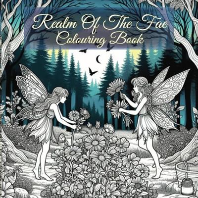 Realm Of The Fae Colouring Book: 40 Beautiful Illustrations | 8.5 x 8.5 inches | 82 Pages ... Gift for Vacations, Holidays and Free Times