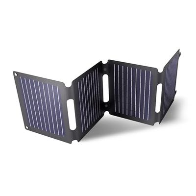 Trust Zuny 40W Pannello Solare Portatile USB-C USB-A Caricabatterie Solare con Porta di Uscita CC, Caricatore Portatile da Campeggio, Pannelli Solari 15W Smartphone Tablet Power Bank Balcone Viaggi