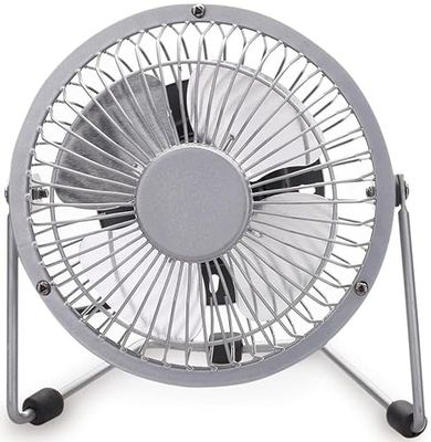 Tafelventilator, USB, oscillerend, 3 W, grijs