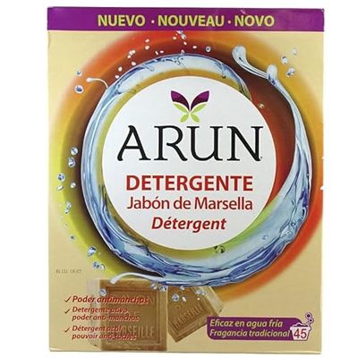 ARUN DETERGENTE EN POLVO 45 DOSIS 3,15 KG. JABóN D