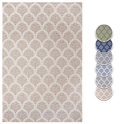 HANSE Home Tapis d'intérieur et d'extérieur tissé à Plat - Couleur : crème/Beige - Dimensions : 160 x 230 cm